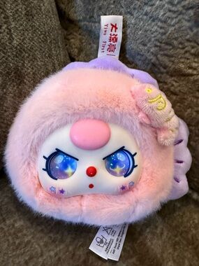 Baby Three Zodiac Pisces - Pink with Galaxy Eyes Cure Planeta Anime Plushie
